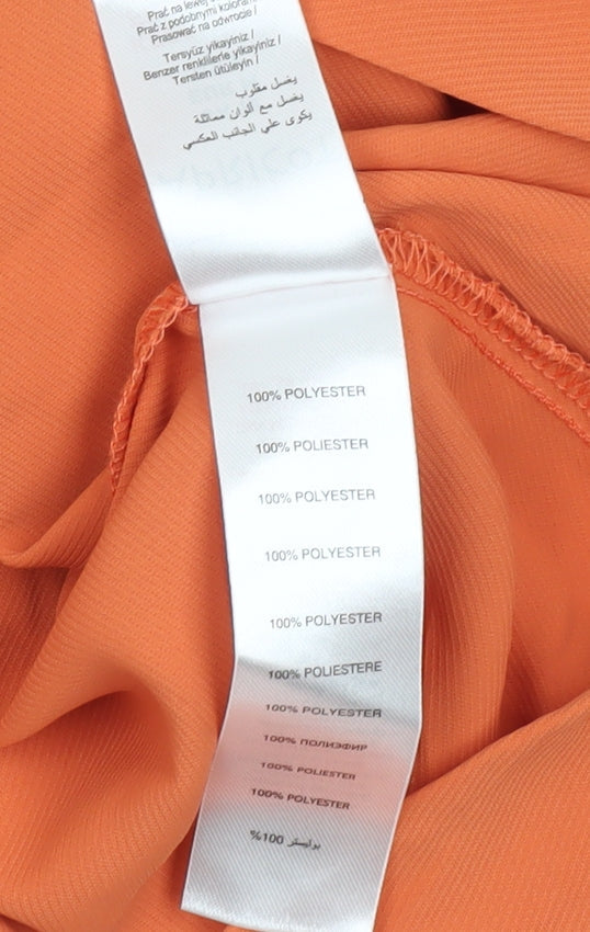Apricot Women’s Orange Wrap Blouse UK 12 Long Sleeve Tie Front