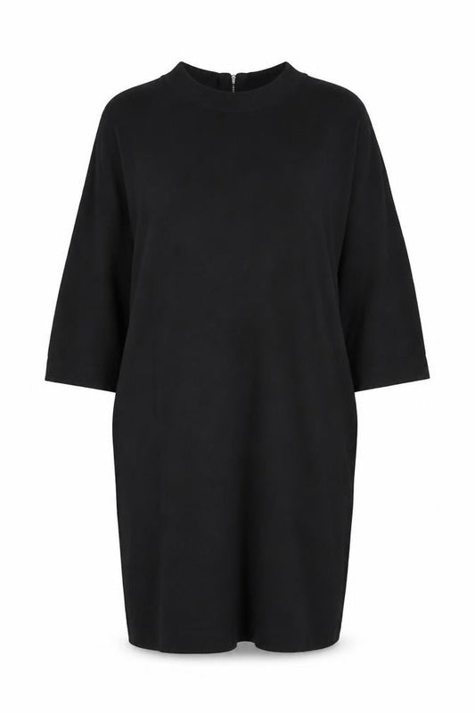 Vero Moda Women’s Black L Tunic Jumper High Neck Zip Knit