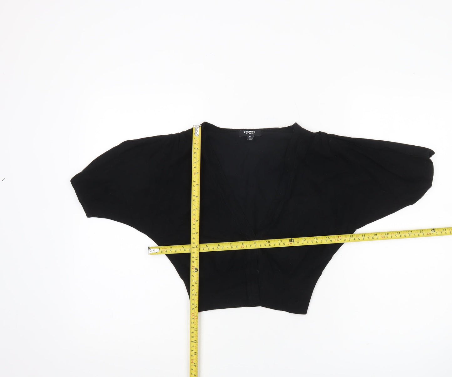 Premise Studio Women’s Black XS Shrug Cardigan Knit Lightweight