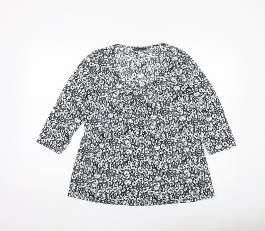 Marks and Spencer Womens Multicoloured Floral Blouse UK 14