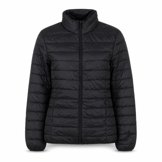 Boohoo Women’s Black Puffer Jacket Size 8 Quilted Winter Coat
