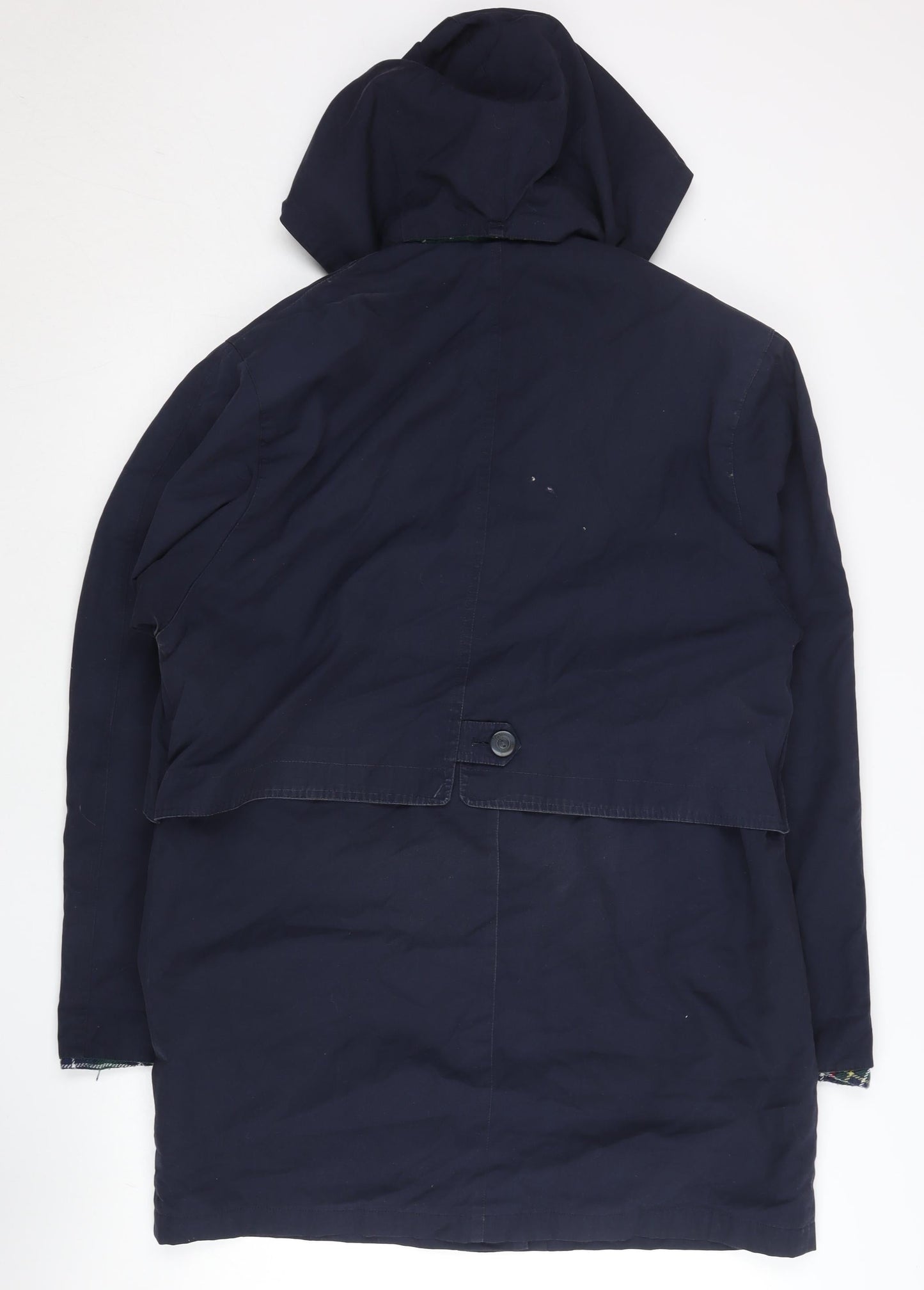 David Barry Women's Blue Size 12 Hooded Parka Coat