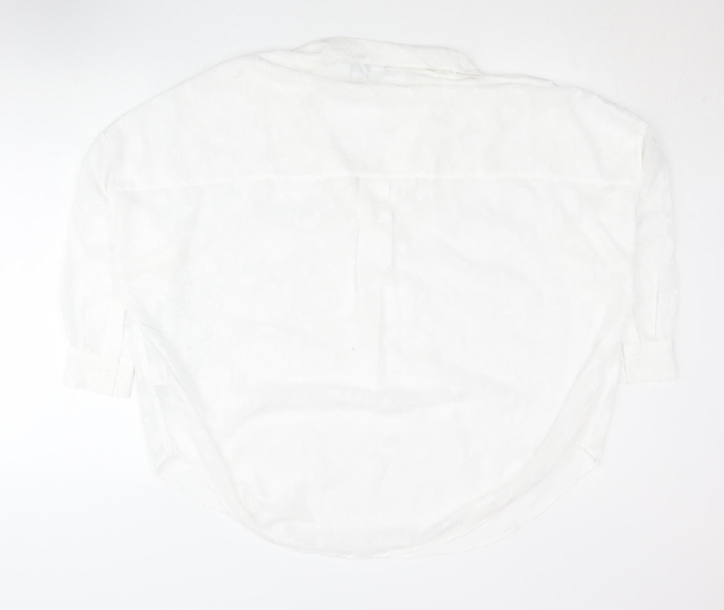 French Connection Women’s White Tunic Blouse Size S Long Sleeve