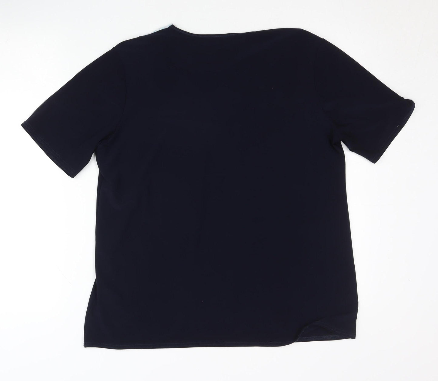 Sonic Collection Womens Black XL T-Shirt with Scarf Detail
