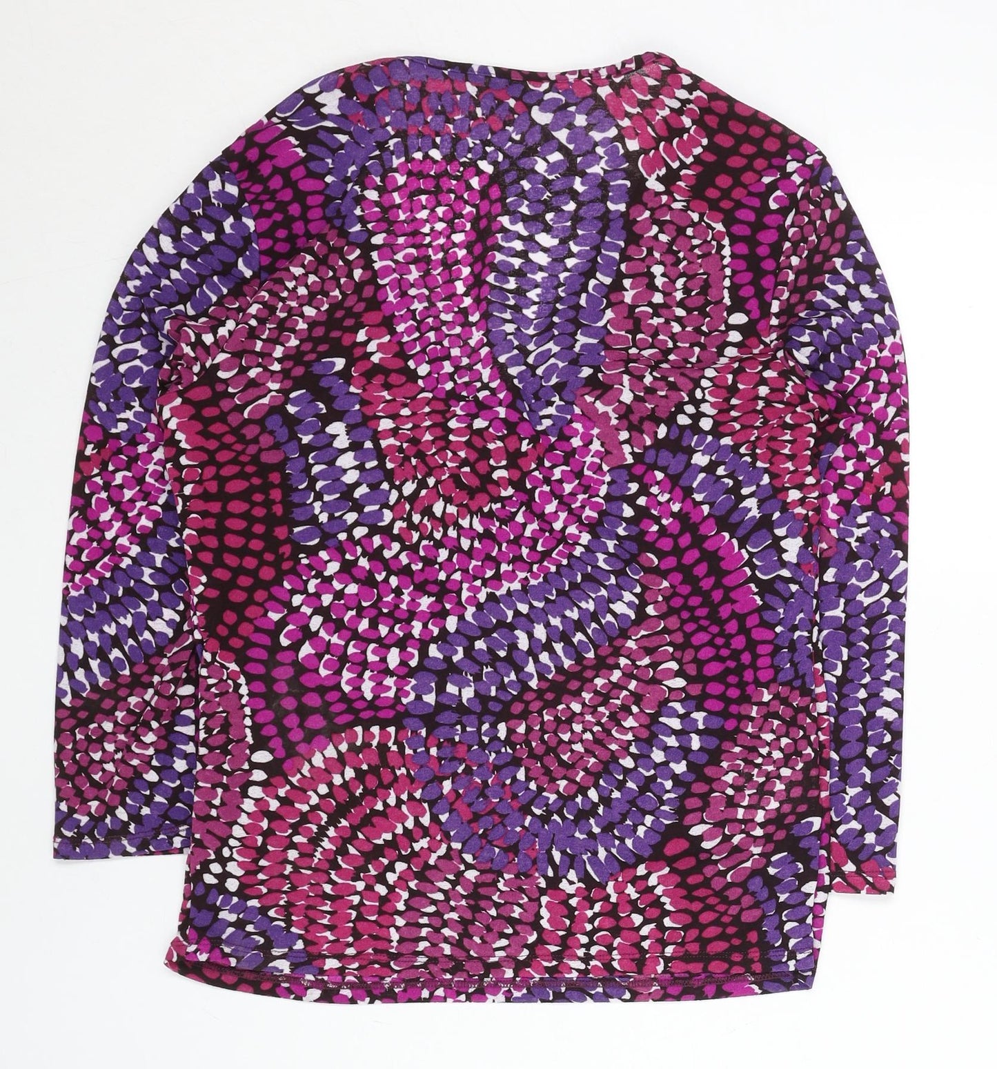 CC Womens Multicoloured Tunic Blouse Size M Long Sleeve V-Neck
