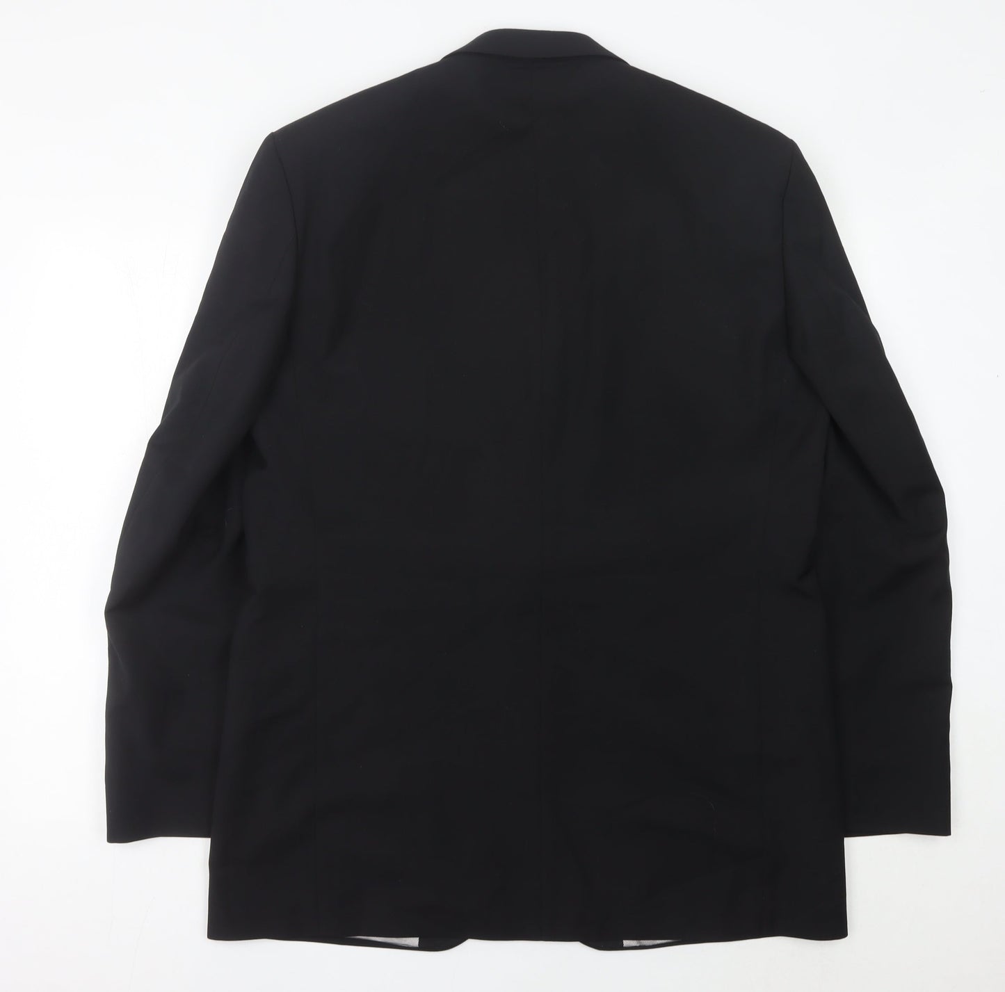 Marks and Spencer Men's Black Wool Suit Jacket 42L Long Classic