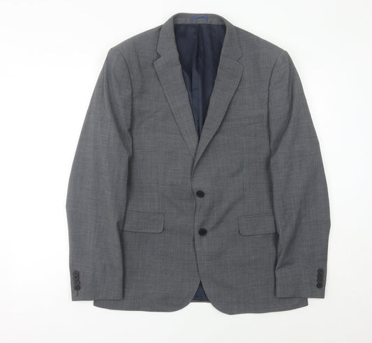Burton Menswear London Men’s Grey 42R Regular Fit Suit Jacket Blazer