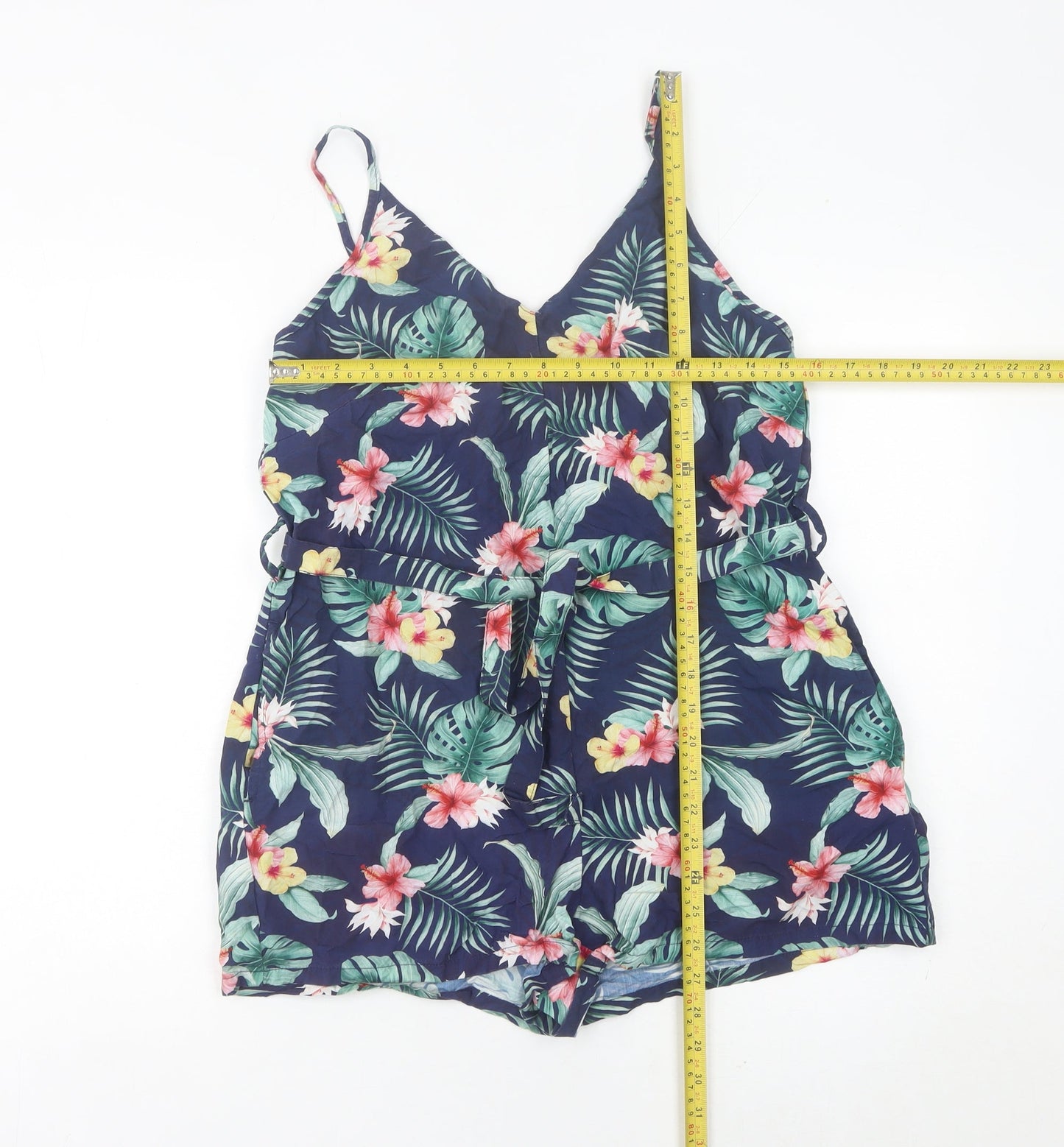 Animal Womens Multicoloured Floral Playsuit Size 12 Summer Casual
