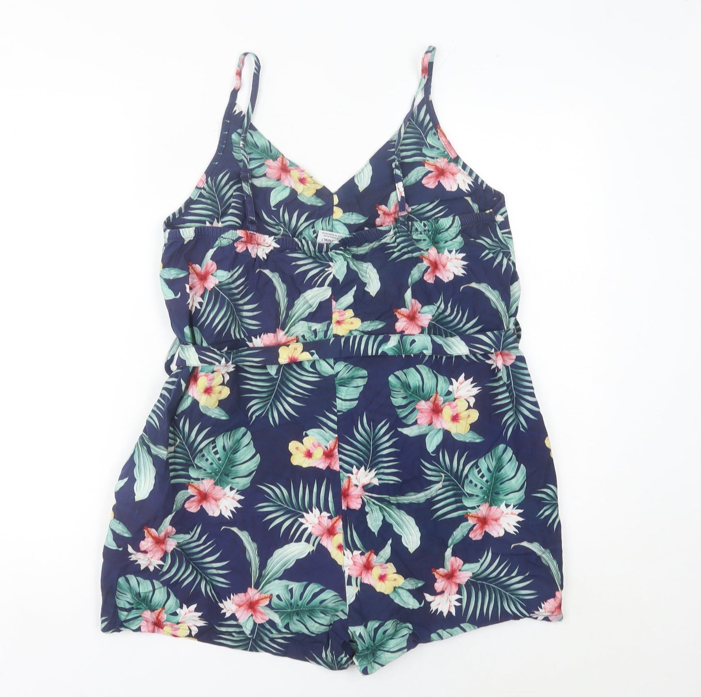 Animal Womens Multicoloured Floral Playsuit Size 12 Summer Casual