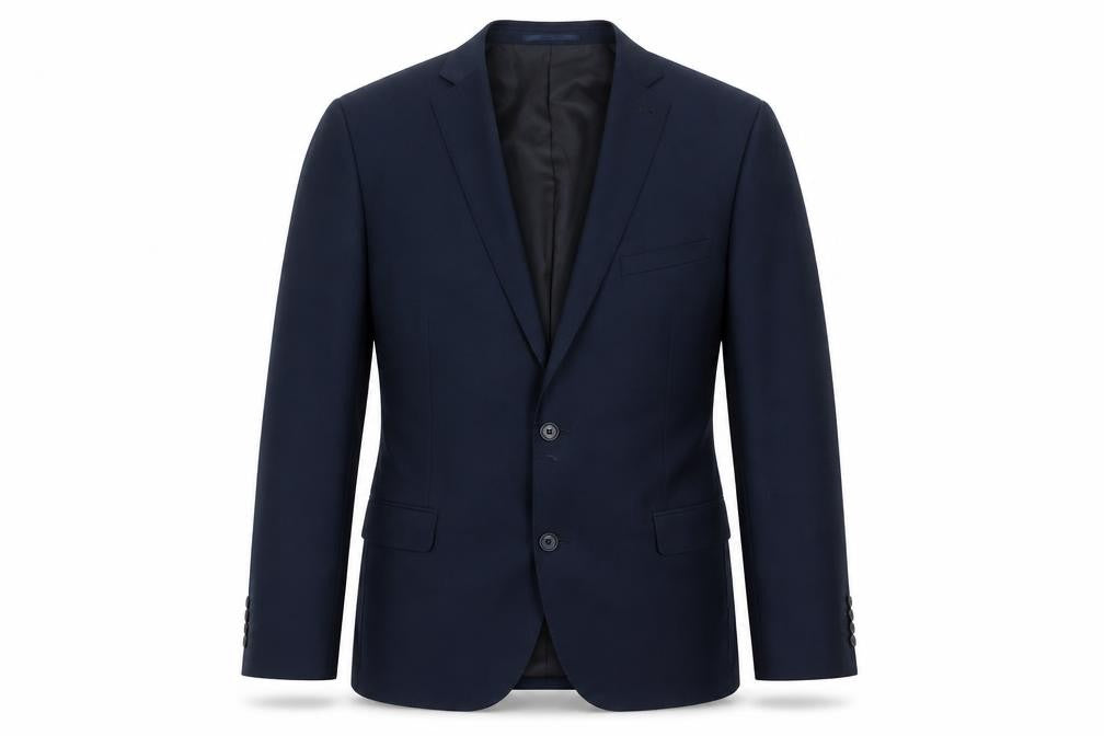 George Men’s Blue Blazer Jacket 44R Regular Fit Polyester Viscose