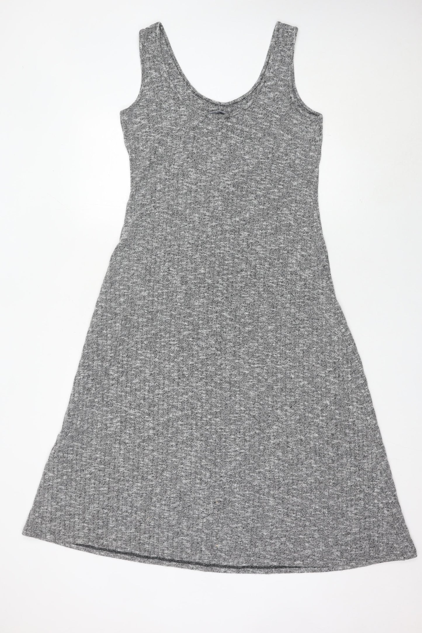 Mango Women’s Grey Knit Sleeveless Tank Dress Size 12