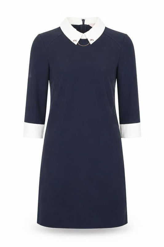Ted Baker Women’s Blue Shift Collared Dress Size 8 Workwear