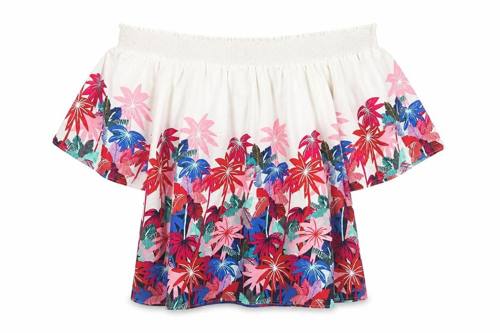Marks & Spencer Women’s Multicoloured Floral Off Shoulder Blouse Size 14