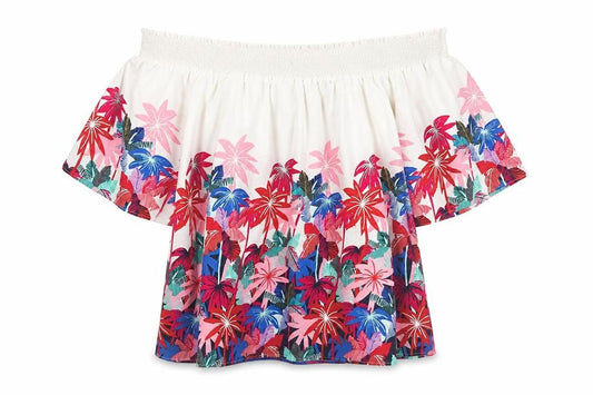 Marks and Spencer Women’s Multicoloured Floral Off Shoulder Blouse Size 14