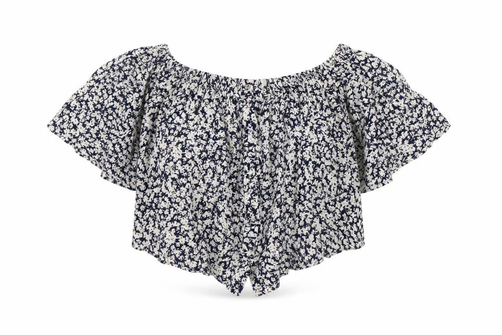 Zara Trafaluc Women’s Multicoloured Floral Off Shoulder Blouse Size 12
