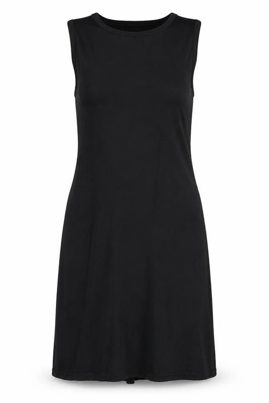 The White Company Women’s Black Sheath Knee Length Dress M Viscose Blend