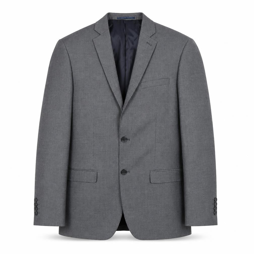 George Men’s Grey 38R Regular Fit Suit Jacket Blazer Formal