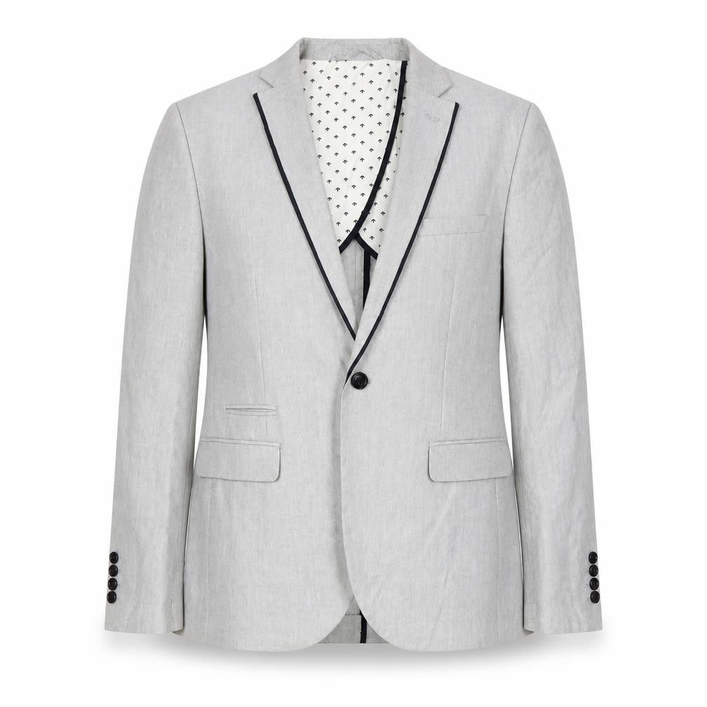 Selected Homme Men's Grey Slim Fit Blazer Jacket Size 40 UK