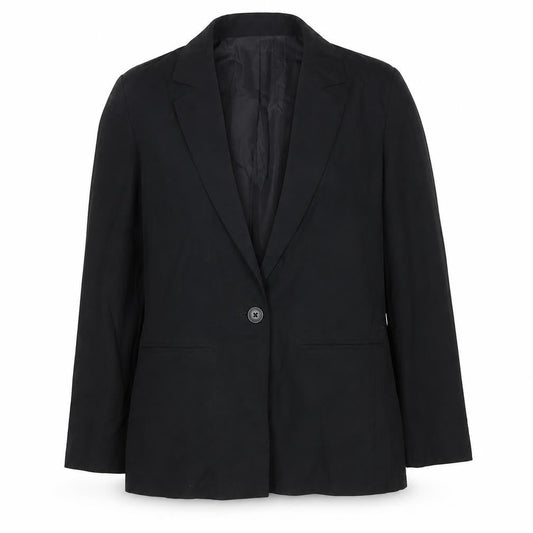 Cotton On Womens Black Blazer Jacket Size 8 Single Breasted Workwear