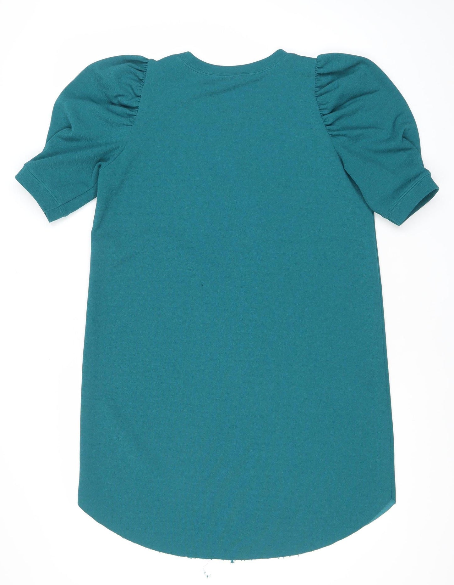 Zara Women’s Green Puff Sleeve T-Shirt Dress Size 8