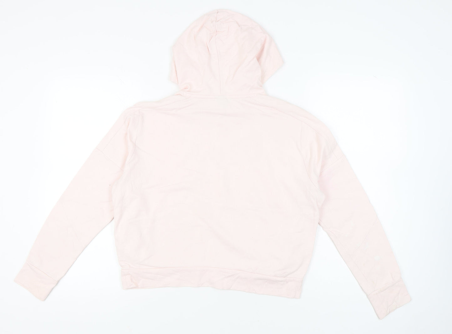 Puma Women Pink Pullover Hoodie Small Logo Graphic Sportswear