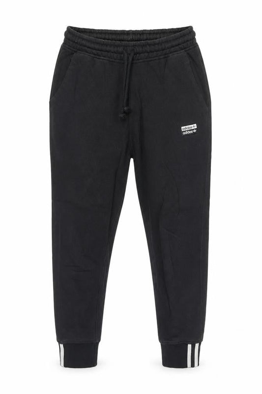 Adidas Womens Black Jogger Sweatpants Size 8 Cotton Blend Activewear