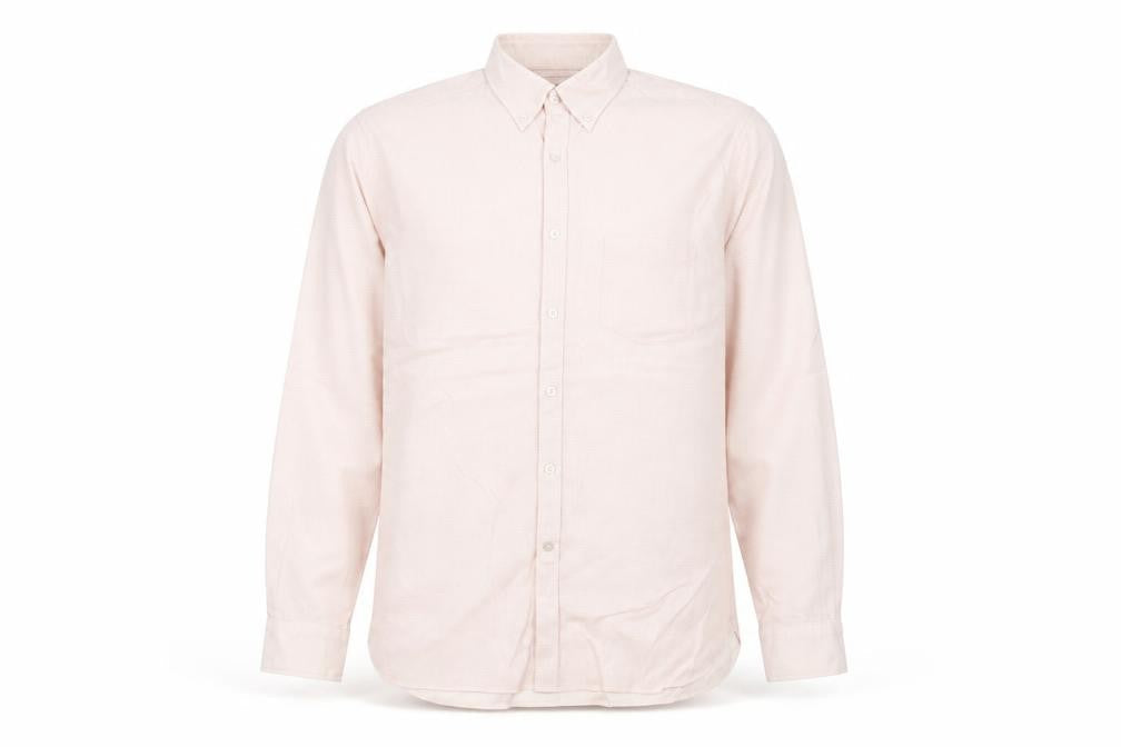 T.M. Lewin Men’s Pink Check Shirt M Button Down Collared Long Sleeve