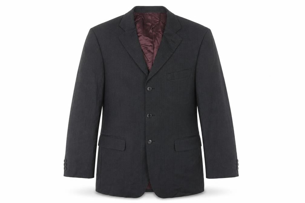 Marks & Spencer Men's Grey Wool Blazer Jacket 40R Medium Classic Fit