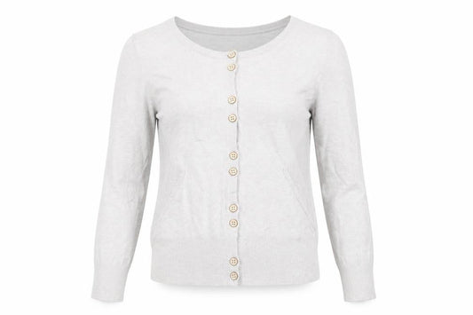 Jasper Conran Women’s Beige Long Sleeve Button Cardigan Size 10