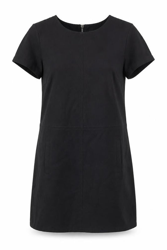 Oasis Women Black Shift Dress Size 12 Short Sleeve Workwear