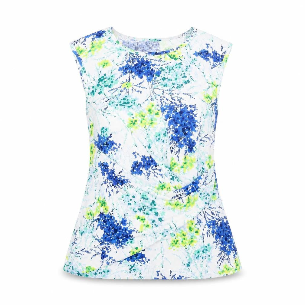 Roman Women’s Multicoloured Floral Tunic Blouse Size 10 Sleeveless