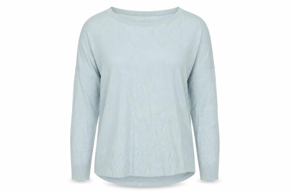 French Connection Womens Blue Jumper L Pullover Round Neck Long Sleeve