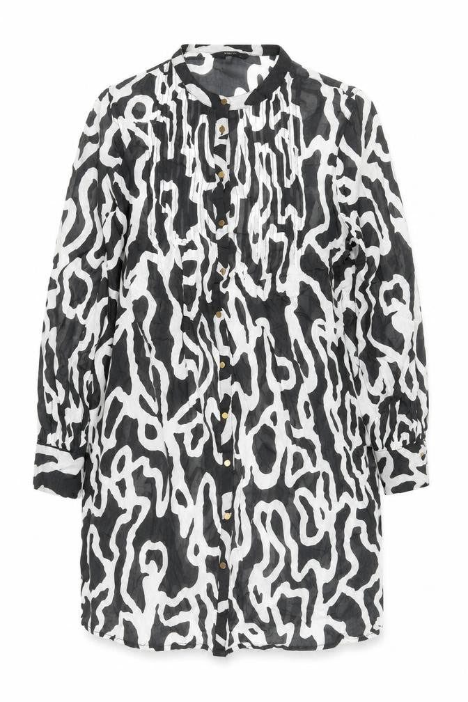 Next Women’s Black Animal Print Shirt Dress Size 14 Tall