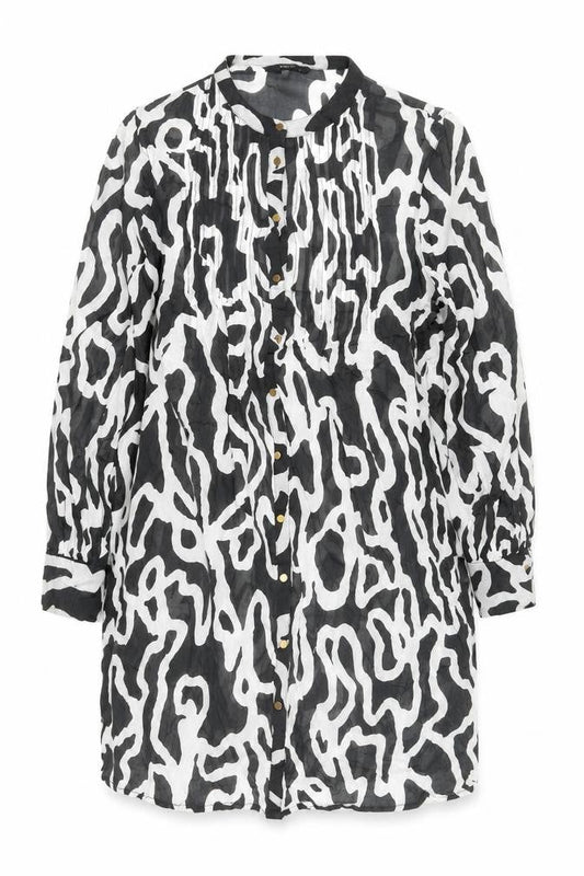 Next Women’s Black Animal Print Shirt Dress Size 14 Tall