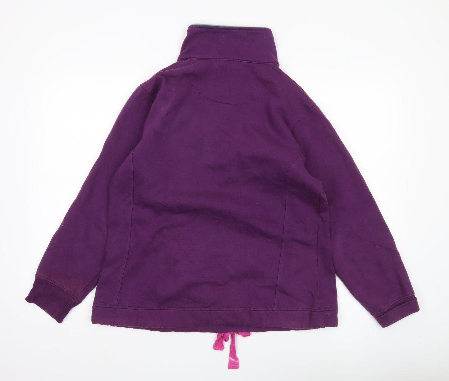 Sherwood Forest Womens Purple Henley Sweatshirt Size 18 Cotton Blend