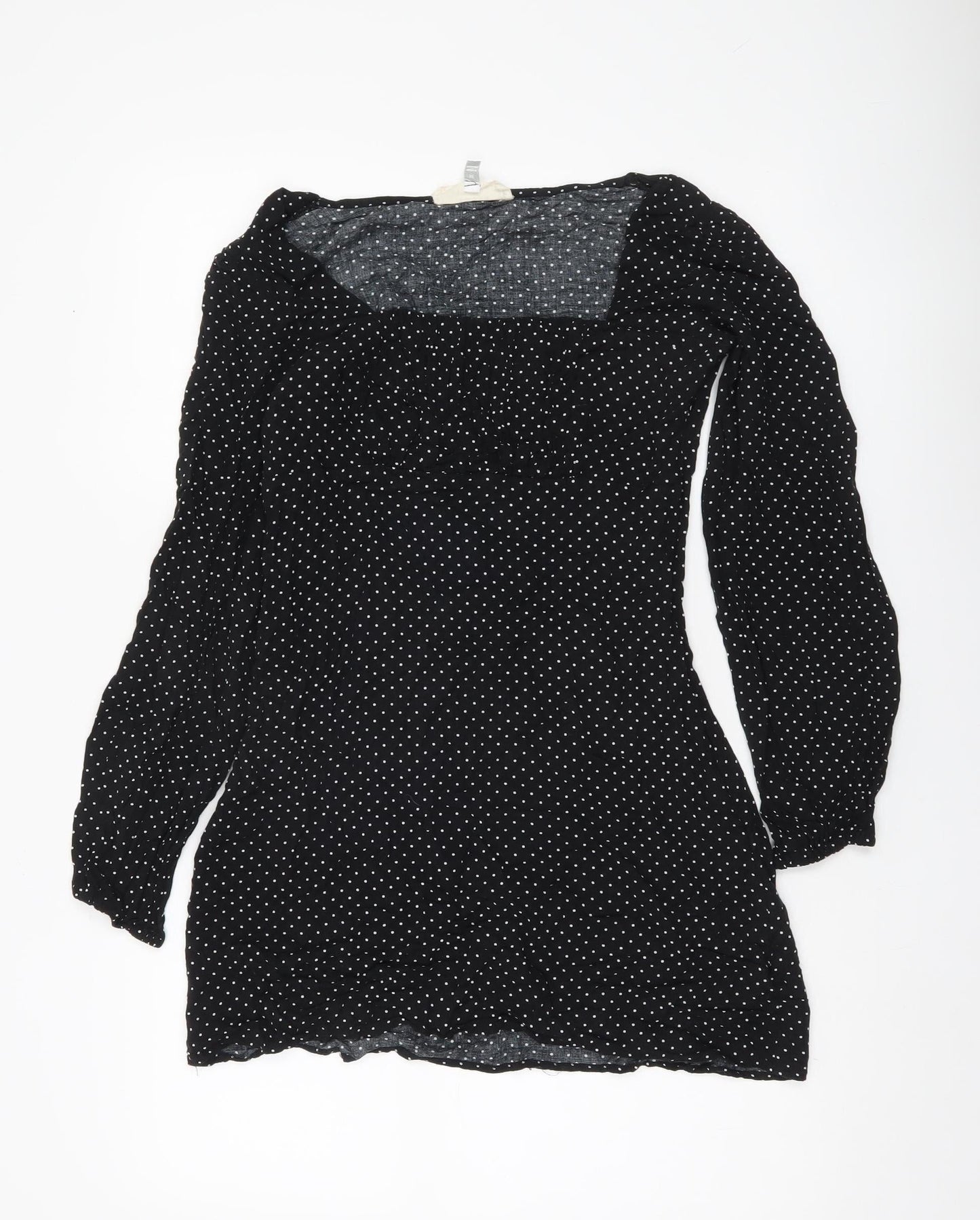 Urban Renewal Women’s Black Polka Dot Bodycon Dress Size M