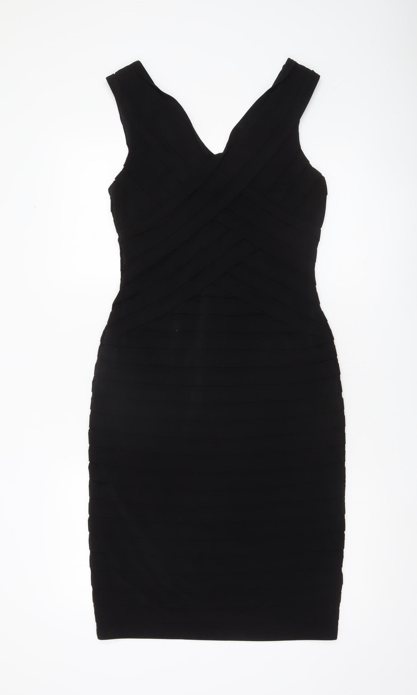 Principles Women’s Black Size 10 Bodycon Knee Length Sleeveless Dress