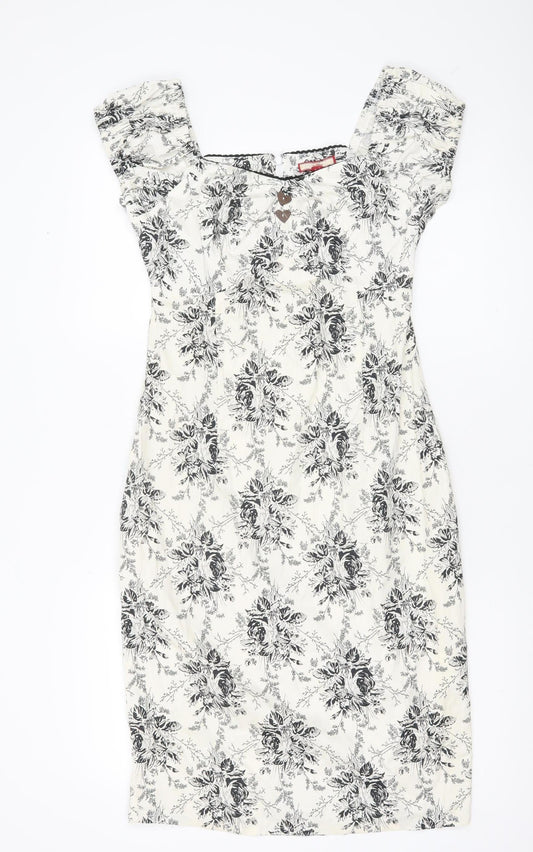 Joe Browns Women’s White Floral Sheath Dress Size 10