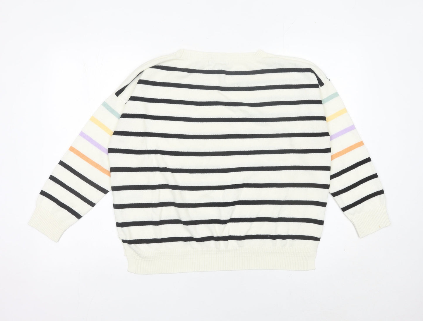 Next Women’s Multicoloured Striped Pullover Jumper L