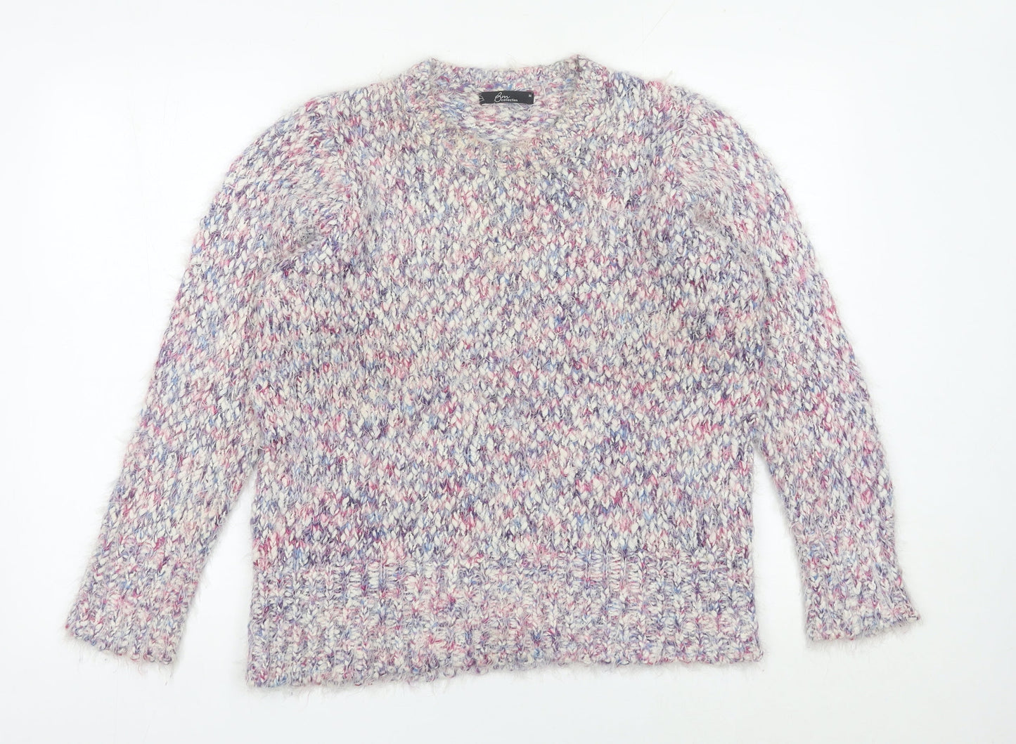 Bm Collection Women’s Multicoloured M Chunky Knit Pullover Jumper