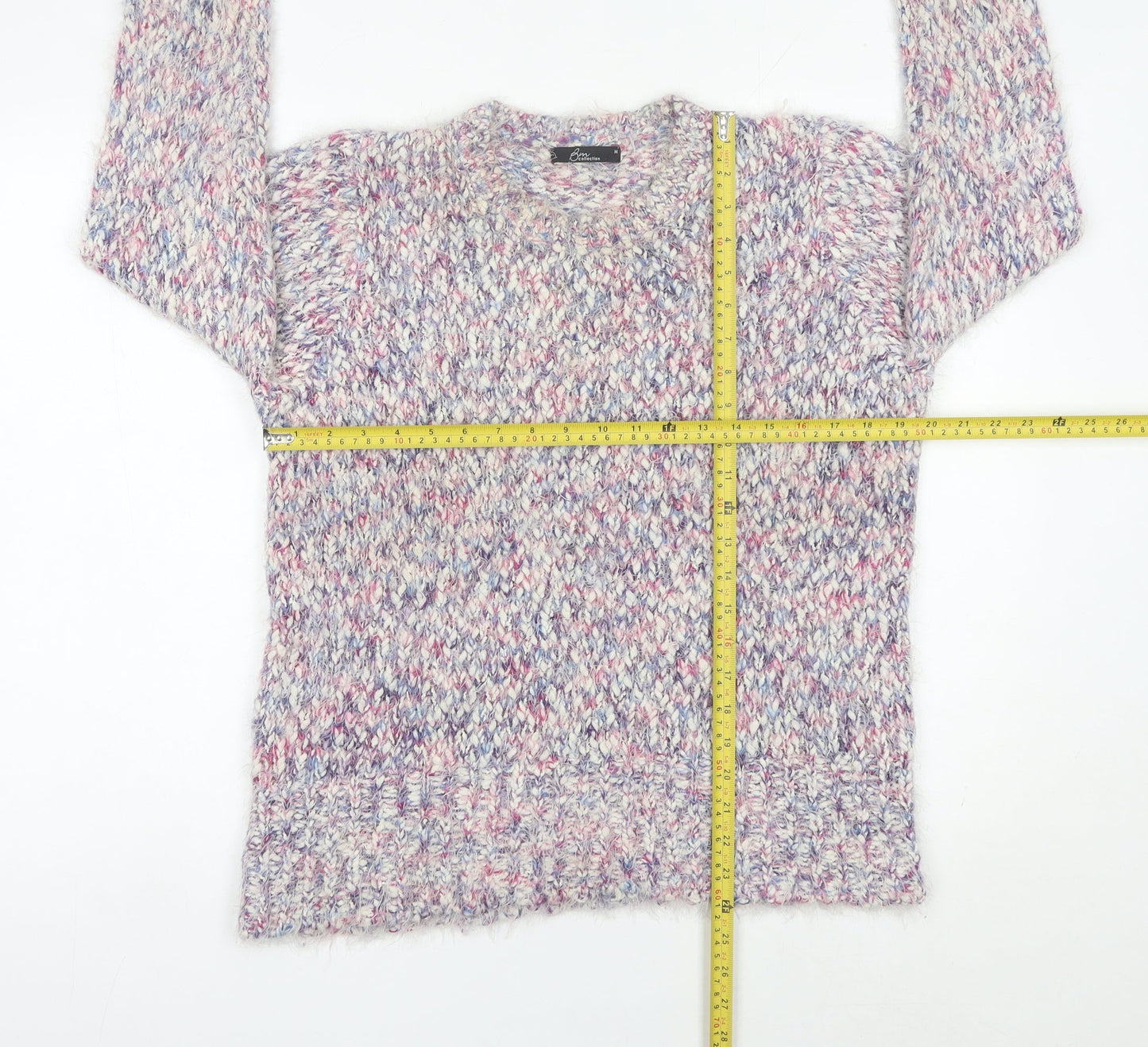 Bm Collection Women’s Multicoloured M Chunky Knit Pullover Jumper