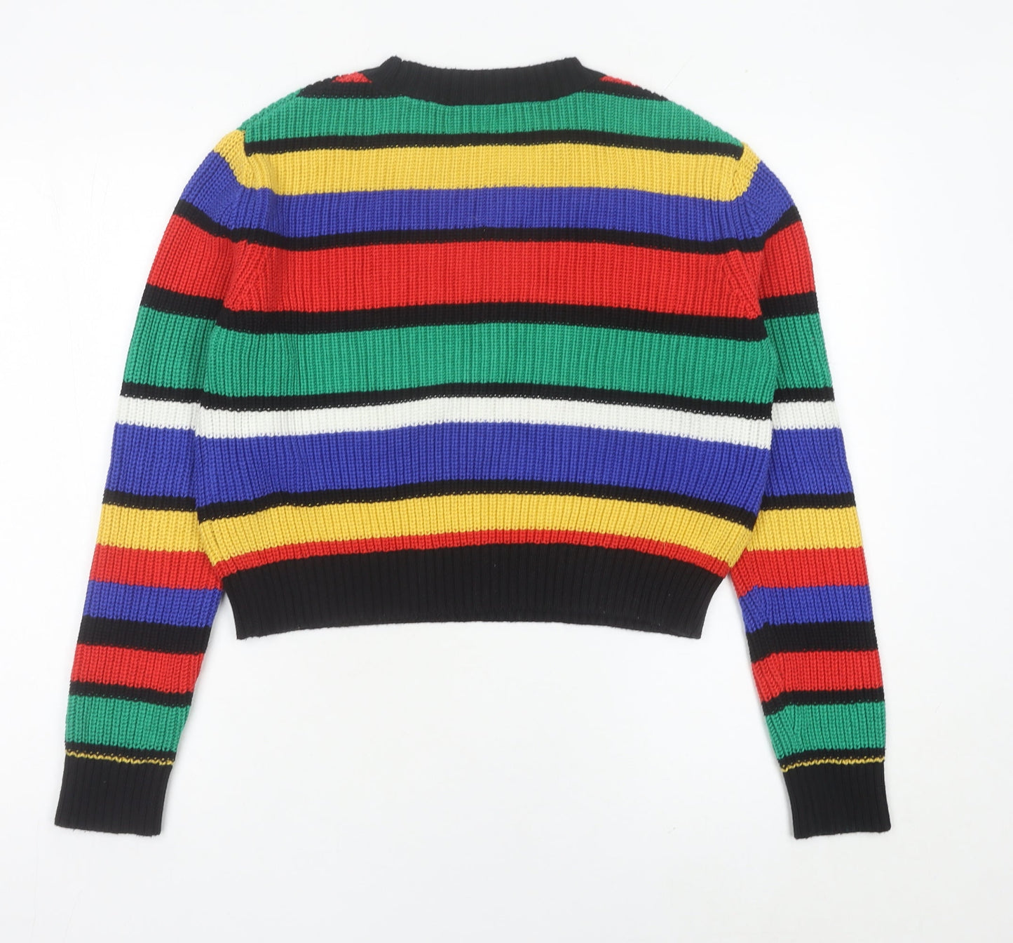 Pimkie Womens Multicoloured Striped Knit Jumper Size S