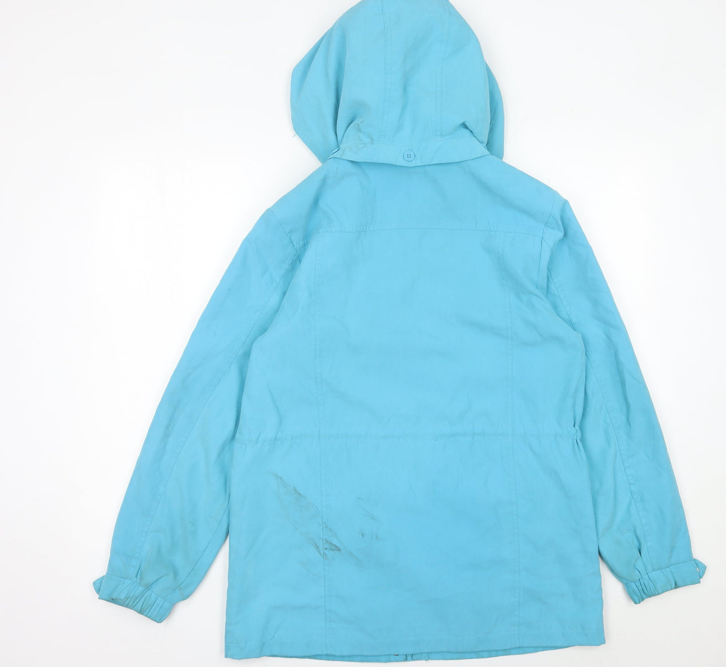 JBC Collection Womens Blue Size 12 Hooded Parka Jacket Casual