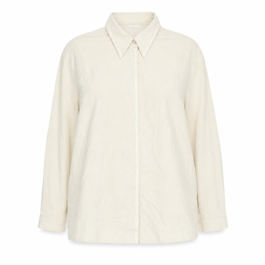 Marks & Spencer Women’s Beige Button-Up Shirt UK 20 Long Sleeve