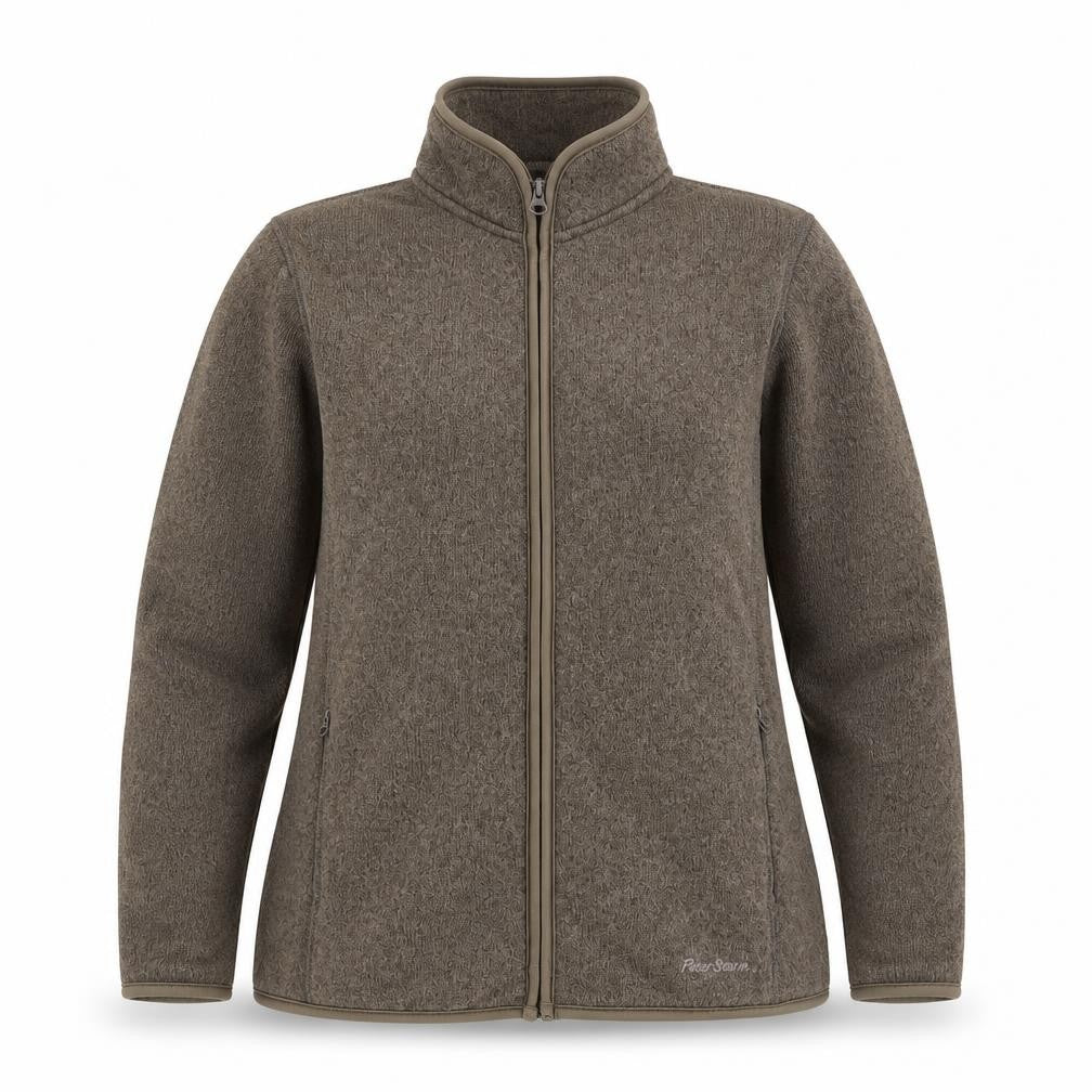 Peter Storm Womens Brown Fleece Jacket Size 12 Full Zip Casual Outdoor
