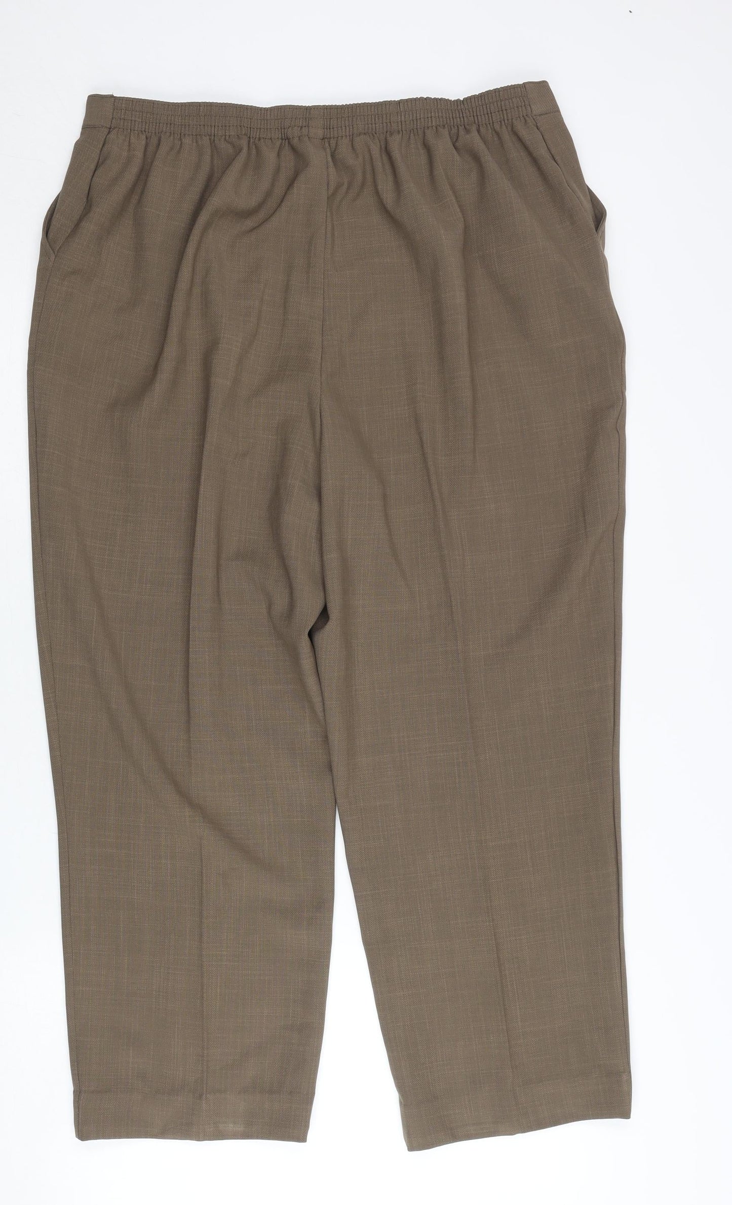 Ellie Louise Women’s Brown Size 18 Straight Leg Trousers
