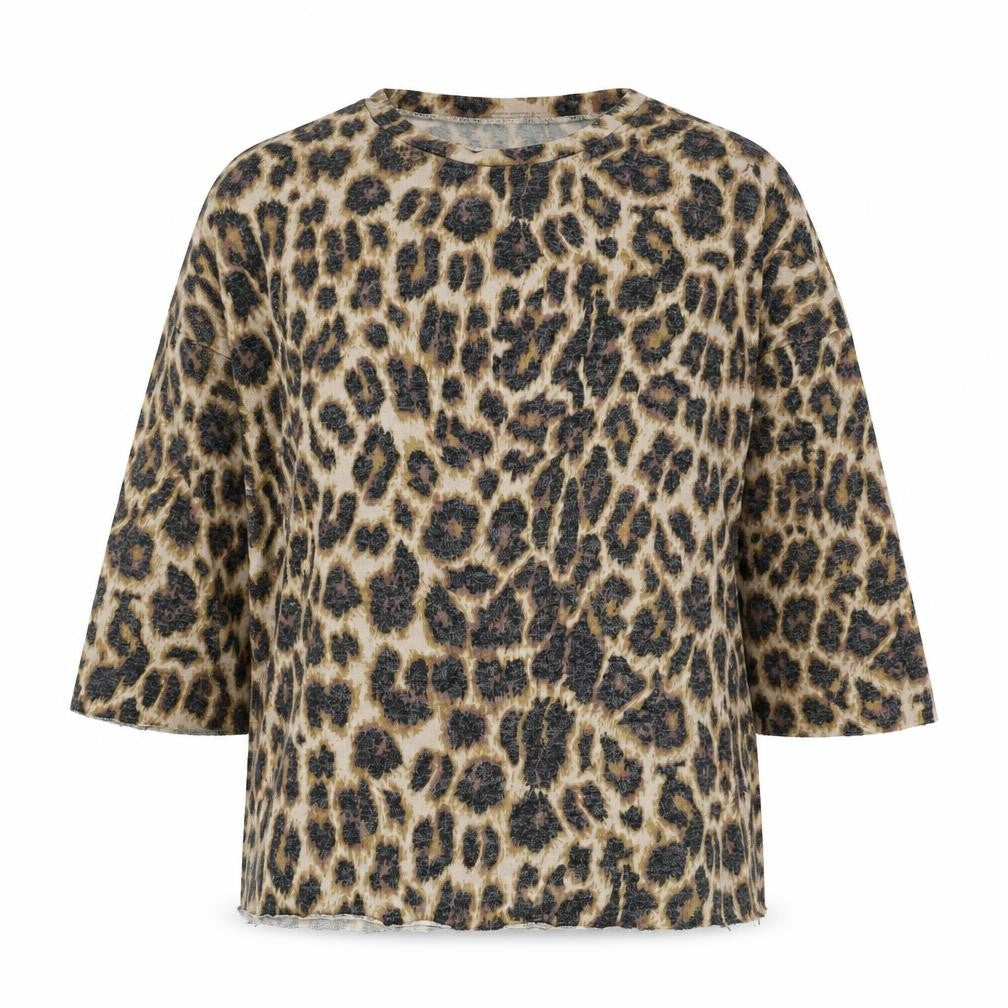 ZARA Women’s Brown Leopard Print Pullover Jumper Size 12