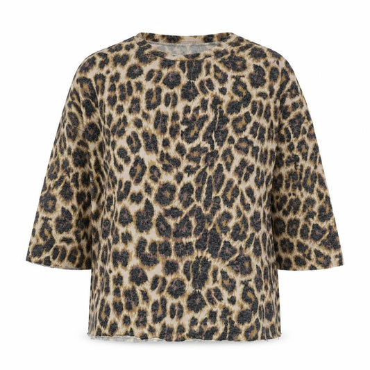 Zara Women’s Brown Leopard Print Pullover Jumper Size 12