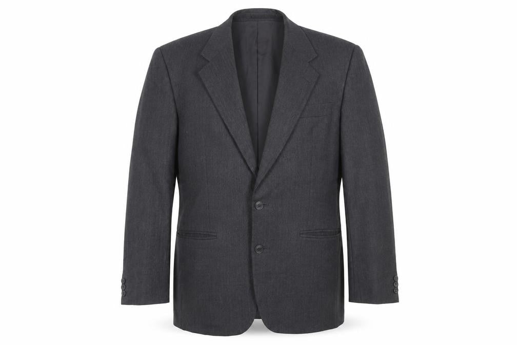 Chatsworth Men’s Grey Wool Blazer Jacket Size 40R Single Breasted