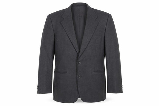 Chatsworth Men’s Grey Wool Blazer Jacket Size 40R Single Breasted